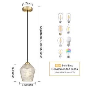 Gold Pendant Light Fixture